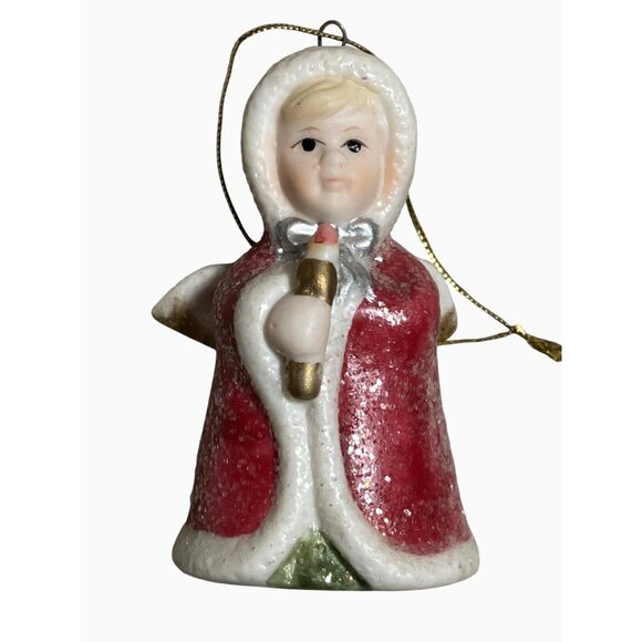 Vintage Ceramic Angel Christmas Ornaments Set Of 4 - Picture 3 of 10